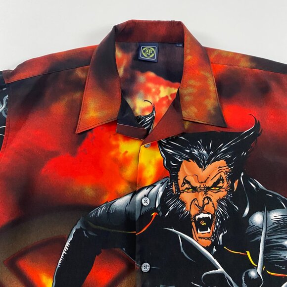 Vintage Y2K Wolverine Shirt Mens Large Button Down Up Front R2 - Picture 2 of 10